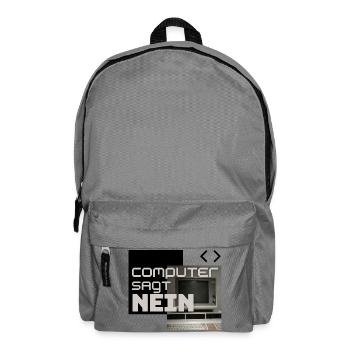 Computer sagt NEIN (Retro) - Rucksack - Mittelgrau - Vorne