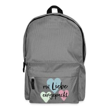 Mit liebe eingepackt - Rucksack - Mittelgrau - Vorne