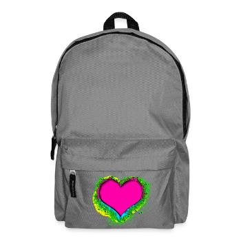 colorful heart - Backpack - elephant grey - Front