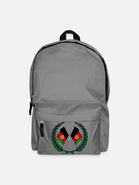 Flags Afghanistan in laurel wreath - Backpack - elephant grey