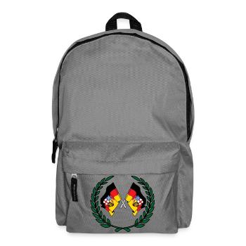 Drapeaux Couronne de laurier de la Sarre - Sac à dos - gris éléphant - Devant