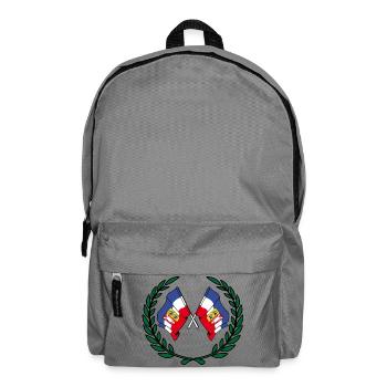 Drapeaux Couronne de laurier Schleswig Holstein - Sac à dos - gris éléphant - Devant