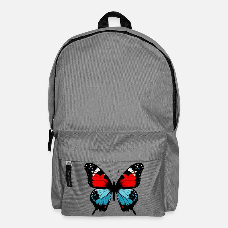 Schmetterling - Rucksack - Mittelgrau
