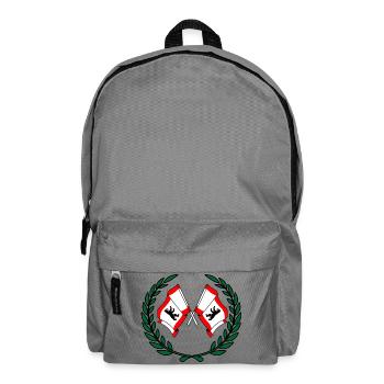 Fahnen Berliner Lorbeerkranz - Rucksack - Mittelgrau - Vorne