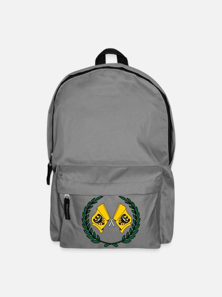 Fahnen Niederschlesischer Lorbeerkranz - Rucksack - Mittelgrau