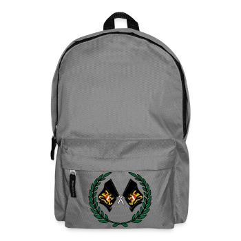 Flags Flemish Brabant Belgium laurel wreath - Backpack - elephant grey - Front