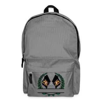 Flag province Flemish Brabant Belgium laurel wreath - Backpack - elephant grey - Front