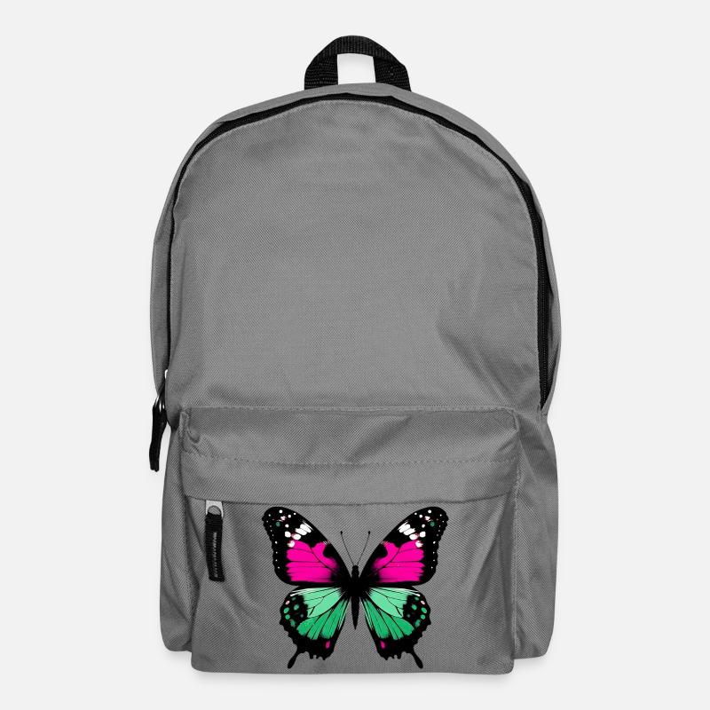 Schmetterling - Rucksack - Mittelgrau