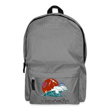 Das Meer ruft - Rucksack - Mittelgrau - Vorne