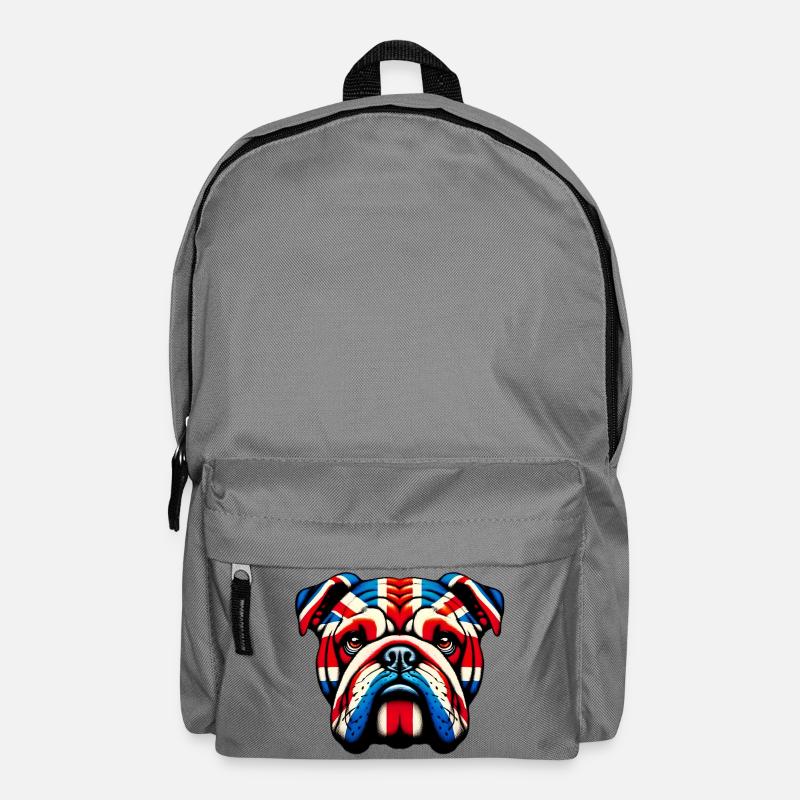 Bouledogue anglais Chien - Sac à dos - gris éléphant