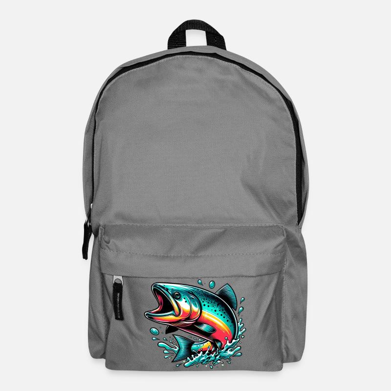 Saumon - Sac à dos - gris éléphant