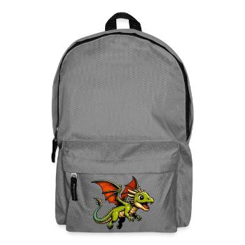 Drache - Rucksack - Mittelgrau - Vorne