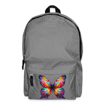Schmetterling - Rucksack - Mittelgrau - Vorne