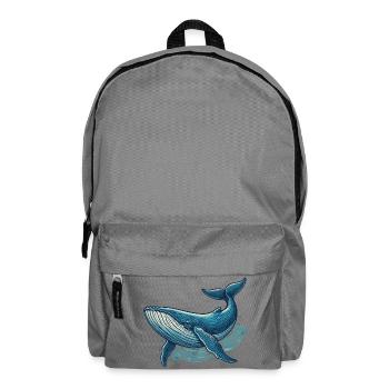 Baleine bleue - Sac à dos - gris éléphant - Devant