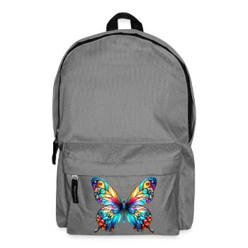 Schmetterling - Rucksack - Mittelgrau - Vorne