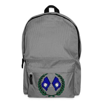 Flaggen USA Kentucky im Lorbeerkranz - Rucksack - Mittelgrau - Vorne
