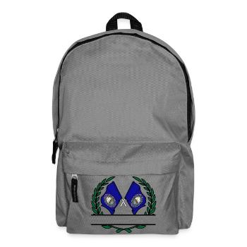 Drapeaux USA New Hampshire couronne de laurier bannière - Sac à dos - gris éléphant - Devant