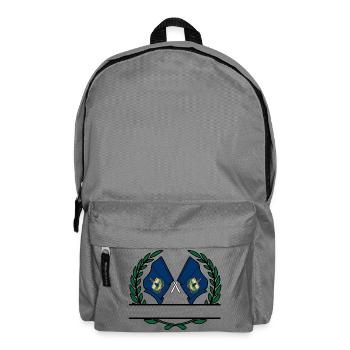 Drapeaux USA Vermont laurier couronne bannière - Sac à dos - gris éléphant - Devant
