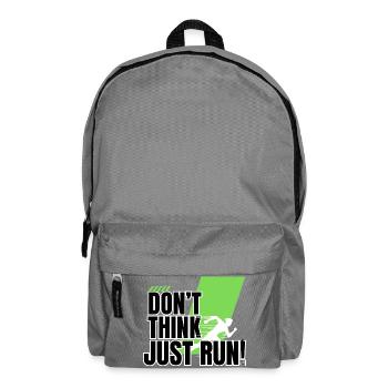 Don't think, just run! - Backpack - elephant grey - Front