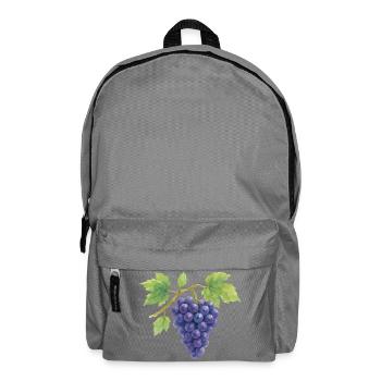 Illustration aquarelle de raisins - Sac à dos - gris éléphant - Devant