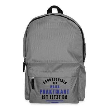 Intern painter internship painting varnisher - Backpack - elephant grey - Front