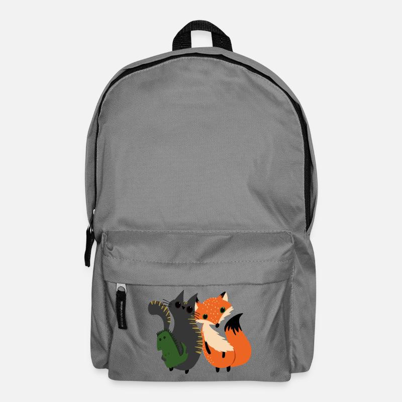 The cat and the fox - Backpack - elephant grey