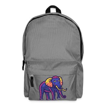 Mammoth Halloween Elephant Zombie - Backpack - elephant grey - Front