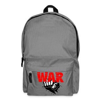 Kein Krieg - Rucksack - Mittelgrau - Vorne