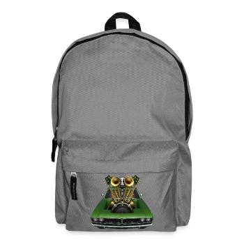 BRASS BAND – Ton & Bild - Rucksack - Mittelgrau - Vorne
