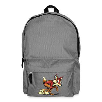 Red Fox Cartoon Sprint - Backpack - elephant grey - Front
