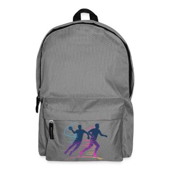 Handball Neon Player, Fast Attack, Team - Backpack - elephant grey - Front