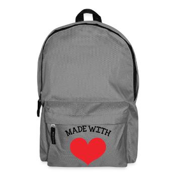 Made with Love - bébé - cadeau de naissance - Sac à dos - gris éléphant - Devant