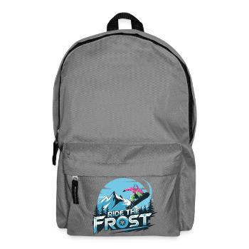  Ride The Frost Snowboard Motiv Für Snowboarder - Rucksack - Mittelgrau - Vorne