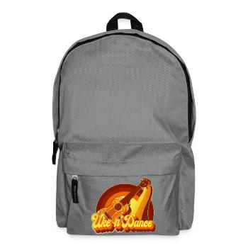 Hawaiian Ukulele Uke Retro 70s - Backpack - elephant grey - Front