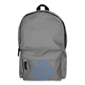 Best Ever blue badge design - Backpack - elephant grey - Front