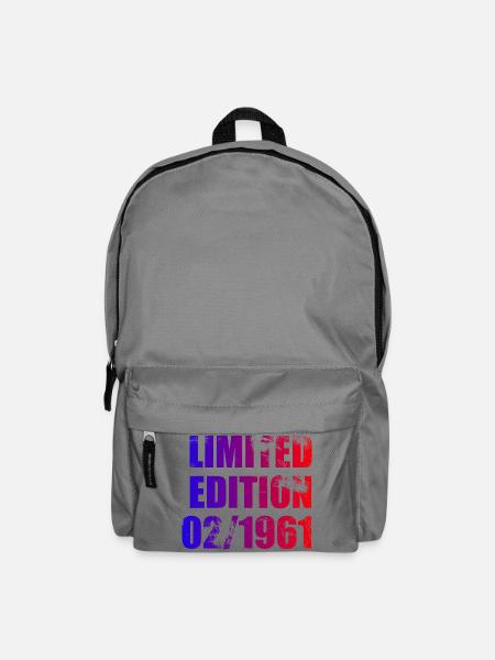 65. Geburtstag Limited Edition 02/1961 - Rucksack - Mittelgrau