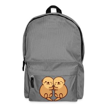 otter hug - Backpack - elephant grey - Front