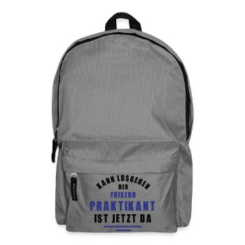 Intern Hairdresser Internship Hair Salon Thank you - Backpack - elephant grey - Front