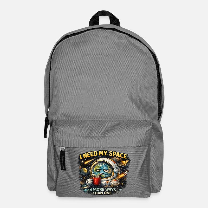 I need my Space in more ways than one - Shirt - Backpack - elephant grey
