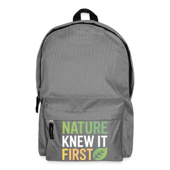Certified Clinical Natural Medicine Specialist  - Backpack - elephant grey - Front