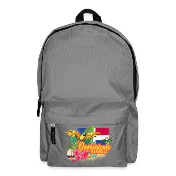 Souvenir rétro des Caraïbes en République dominicaine - Sac à dos - gris éléphant - Devant