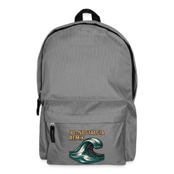 90s Remix Welle DJ Festival - Rucksack - Mittelgrau - Vorne