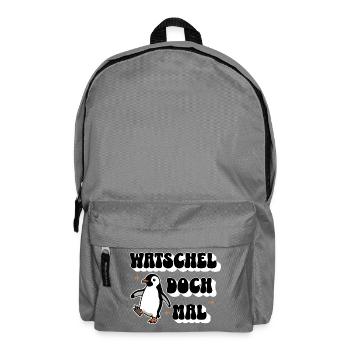 Watschel doch mal - Rucksack - Mittelgrau - Vorne