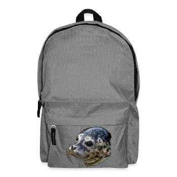 Seehundegesicht monochrom - Rucksack - Mittelgrau - Vorne