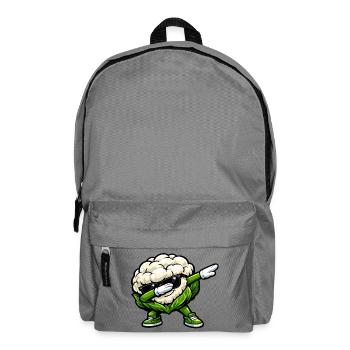 Tamponnement de légumes de chou-fleur Design végan - Sac à dos - gris éléphant - Devant