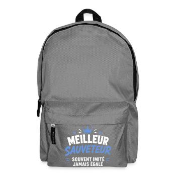 Bester Rettungsschwimmer aller Zeiten - Rucksack - Mittelgrau - Vorne