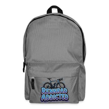 Rennrad Retro Bunt - Rennraf Fahrer Geschenkidee - Rucksack - Mittelgrau - Vorne
