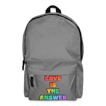 L’amour est la réponse Gradient - Sac à dos - gris éléphant - Devant