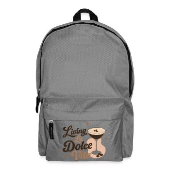 Dolce Vita Retro Espresso Martini - Rucksack - Mittelgrau - Vorne