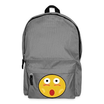 Überraschungs Gesicht - Rucksack - Mittelgrau - Vorne